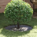 vidaXL Anneaux d'arbre plats 5 Pièces Anthracite Ø30 / 60 cm Acier