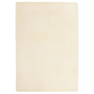 vidaXL Tapis Shaggy à poils longs NAVARRA crème 120x170 cm polyester