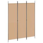 vidaXL Paravent à 3 panneaux Beige 150 x 200 cm Tissu