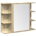 vidaXL Ensemble de meubles de salle de bain 3 Pièces chêne sonoma