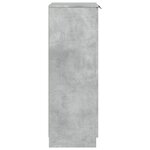 vidaXL Armoire à chaussures Gris béton 59x35x100 5 cm Bois d'ingénierie