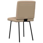 vidaXL Chaises à manger lot de 6 cappuccino similicuir