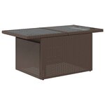 vidaXL Salon de jardin 8 Pièces avec coussins marron résine tressée