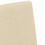 vidaXL Chaises de salle à manger 2 Pièces Crème 57 x 67 x 95 cm tissu