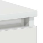 vidaXL Bureau Blanc brillant 90x45x76 cm Bois d’ingénierie