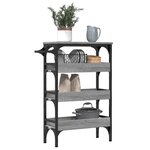 vidaXL Chariot de cuisine sonoma gris 53x20x76 cm bois d'ingénierie