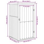 vidaXL Abri à outils de jardin vert 88x89x161 cm acier galvanisé