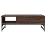 vidaXL Table basse chêne marron 100x50x35cm bois d'ingénierie et métal