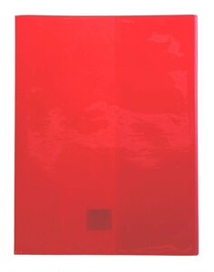 Protège-cahier Cristal Luxe 22/100ème 24x32 Transparent Rouge CLAIREFONTAINE