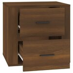 vidaXL Table de chevet Chêne marron 50x39x47 cm