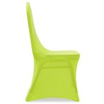 vidaXL Housse de chaise extensible 4 Pièces vert
