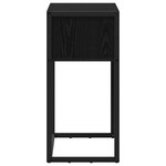 vidaXL Table d'appoint Chêne noir 100 x 36 x 75 cm Bois d'ingénierie