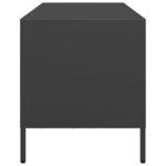 vidaXL Meuble TV noir 101 5x39x43 5 cm acier laminé à froid