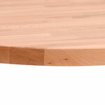 vidaXL Dessus de table Ø70x2 5 cm rond bois massif de hêtre