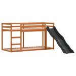 vidaXL Lit superposé avec toboggan et échelle sans matelas 90x200 cm
