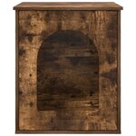 vidaXL Maison pour chat Chêne fumé 53 x 52 x 62 cm Bois d'ingénierie