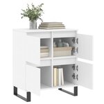 vidaXL Buffet Blanc 60x35x70 cm Bois d'ingénierie