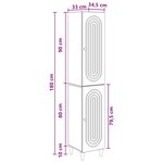 vidaXL Ensemble de Meubles 2 Pièces Sonoma gris Bois d'ingénierie
