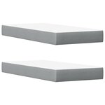 vidaXL Lit avec matelas blanc 200x200 cm bois massif de pin