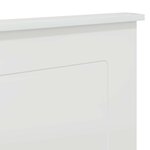vidaXL Tête de lit Blanc brillant 180 cm Bois d'ingénierie