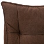 vidaXL Chaise de bureau de massage Marron Tissu