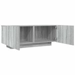 vidaXL Meuble TV Sonoma gris 100x35x40 cm Bois d'ingénierie