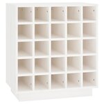 vidaXL Armoire à vin Blanc 55 5x34x61 cm Bois de pin massif