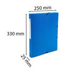 Boite De Classement Exabox Dos 25mm Polypropylène 7/10e Opak - A4 - Bleu Clair - X 8 - Exacompta