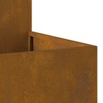 vidaXL Cache-pot de jardin Rouillé 100 x 100 x 48 cm