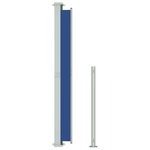 vidaXL Auvent latéral rétractable de patio 180x500 cm Bleu