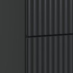 vidaXL Cabinet de chevet avec tiroir 2 Pièces Noir 43 x 34 5 x 48 cm