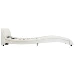 vidaXL Cadre de lit sans matelas blanc similicuir 140x200 cm
