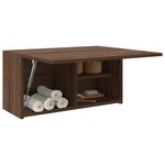 vidaXL Armoire murale de bain chêne marron 60x25x30 cm bois ingénierie