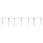 Table de Jardin vidaXL Blanche 350x100x73 cm Poly Rattan