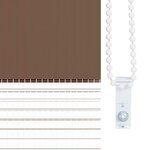 vidaXL Store zèbre marron 160x200cm largeur du tissu 155 9cm polyester