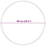 vidaXL Tapis Shaggy Anti-dérapant Crème 90 x 90 cm PP