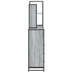 vidaXL Ensemble de meubles de salle de bain 4 Pièces sonoma gris