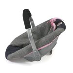 Bayer Chic 2000 708-26 - Siège de voiture pour poupées  anthracite - bleu foncé - rose