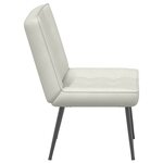vidaXL Chaise de relaxation crème 64x74x84 cm velours