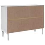 vidaXL Buffet SENJA aspect rotin blanc 112x40x80cm bois massif de pin