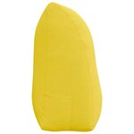 vidaXL Coussin de Dos Jaune clair 100 x 24 x 50 cm tissu