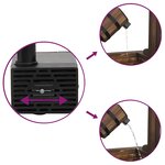 vidaXL Puits à souhait avec pompe 57x50x112 cm bois de sapin massif