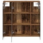 vidaXL Armoire Miroir de Salle de Bain Bois ancien 63 5 x 16 x 62 5 cm