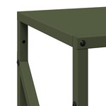 vidaXL Portant de bois chauffage vert olive 34x25x100 cm