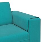 Ensemble de Canapés 3 Pièces Turquoise Velours