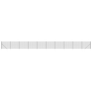 vidaXL Clôture en treillis métallique et ancrage anthracite 1 8x25 m