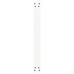 vidaXL Pieds de table à manger en U 2 pièces Blanc 80 x (72-73) cm Acier