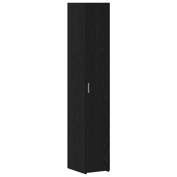 vidaXL Buffet Chêne Noir 30x42.5x185 cm Bois d'ingénierie