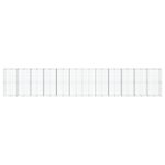 vidaXL Panier gabion avec couvercle 1200x100x200 cm fer galvanisé