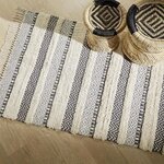 ATMOSPHERA Tapis Coton Relief #2 - 90 x 150 cm